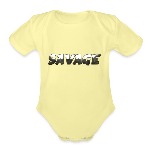 Savage Metal - Organic Short Sleeve Baby Bodysuit