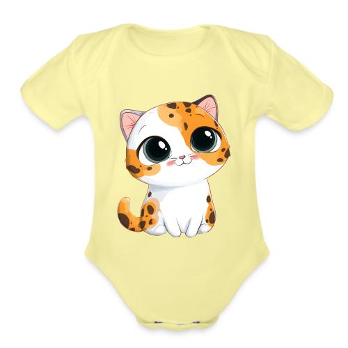 Kitten: Purrfectly Adorable - Organic Short Sleeve Baby Bodysuit