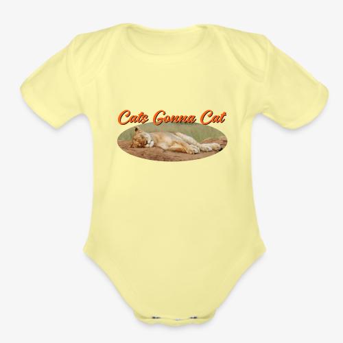 Cat Gonna Cat - Organic Short Sleeve Baby Bodysuit