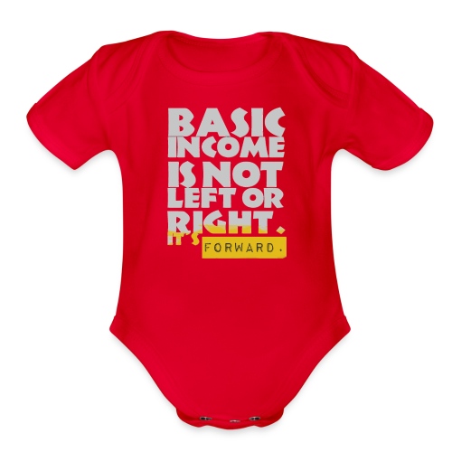UBI is not Left or Right - Organic Short Sleeve Baby Bodysuit