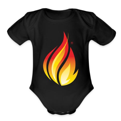 HL7 FHIR Flame Logo - Organic Short Sleeve Baby Bodysuit