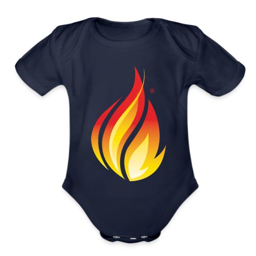 HL7 FHIR Flame Logo - Organic Short Sleeve Baby Bodysuit