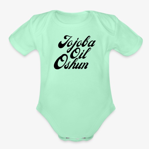 Jojoba Oil Oshun - Organic Short Sleeve Baby Bodysuit