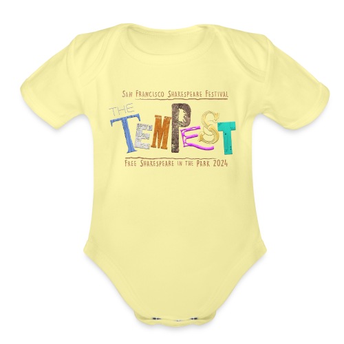 The Tempest - Free Shakespeare in the Park 2024 - Organic Short Sleeve Baby Bodysuit