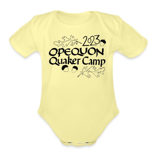 Acorns & Oak Leaves 2023 - Organic Short Sleeve Baby Bodysuit