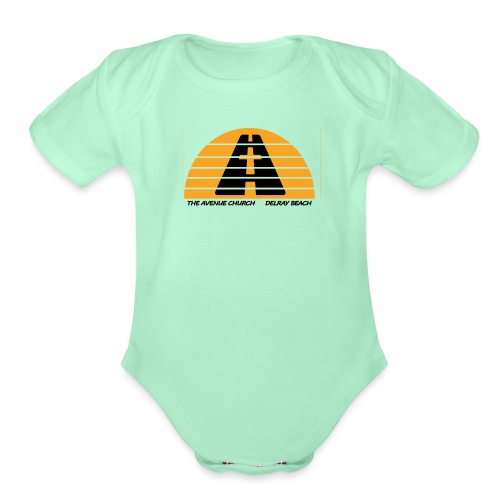 Avenue Church Yellow Sun - Organic Short Sleeve Baby Bodysuit
