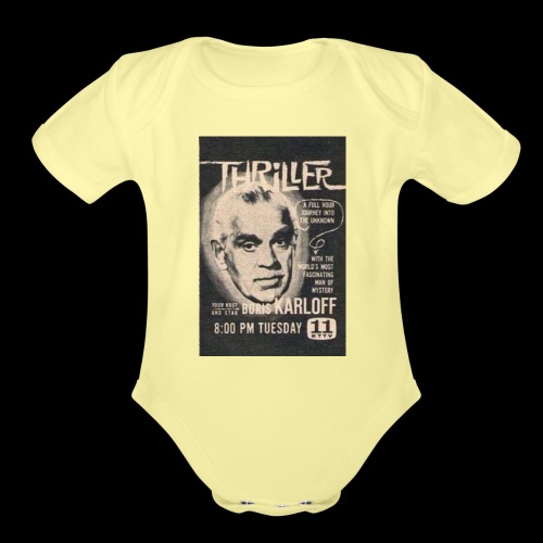 KTTV Newspaper Ad for Thriller - Organic Short Sleeve Baby Bodysuit