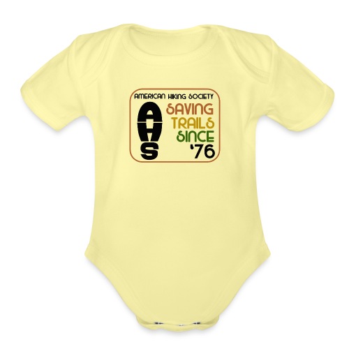Saving Trails Since '76 - Organic Short Sleeve Baby Bodysuit
