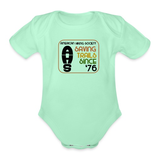 Saving Trails Since '76 - Organic Short Sleeve Baby Bodysuit