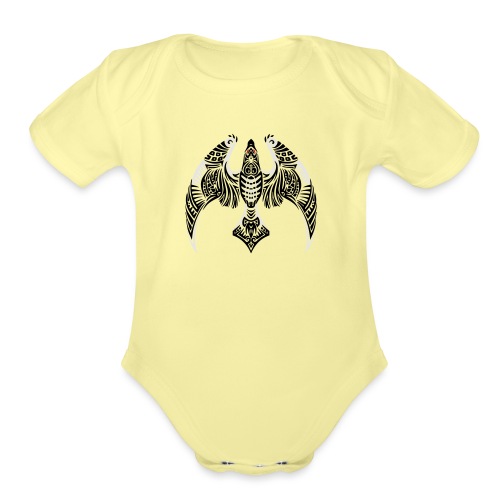 Hawk Totem - Organic Short Sleeve Baby Bodysuit