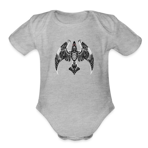 Hawk Totem - Organic Short Sleeve Baby Bodysuit