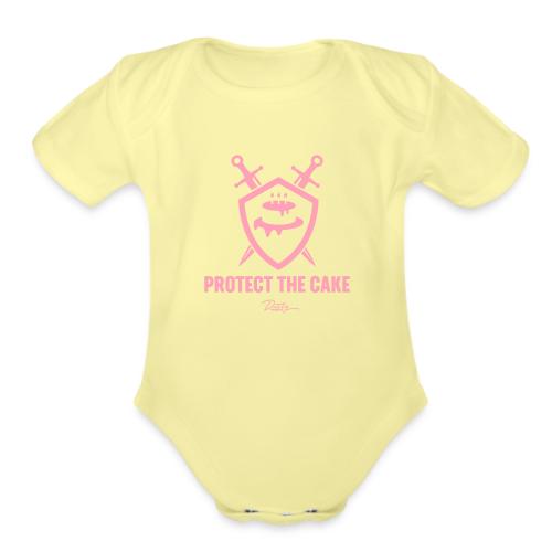 Protect the Cake - Organic Short Sleeve Baby Bodysuit