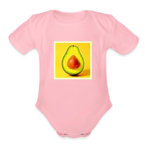 The Beauty of a Healthy Avocado Design - Organic Short Sleeve Baby Bodysuit