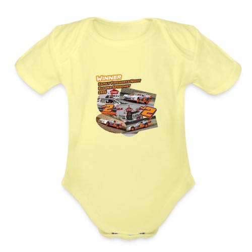 Rob Trent Eldora Speedway FFN#1 Design 1 - Organic Short Sleeve Baby Bodysuit