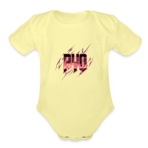 Ayo's Red - Organic Short Sleeve Baby Bodysuit