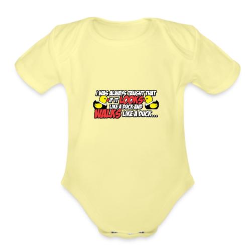 If It Looks Like a Duck - Organic Short Sleeve Baby Bodysuit