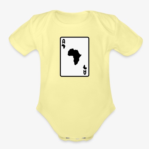 The Africa Card - Organic Short Sleeve Baby Bodysuit