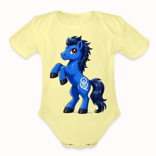 My first blucifer - Organic Short Sleeve Baby Bodysuit