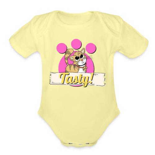 TomoTees Tasty - Organic Short Sleeve Baby Bodysuit