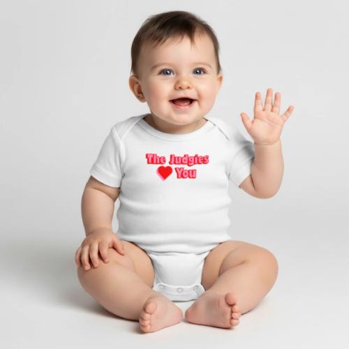 The Judgies Love You - Organic Short Sleeve Baby Bodysuit