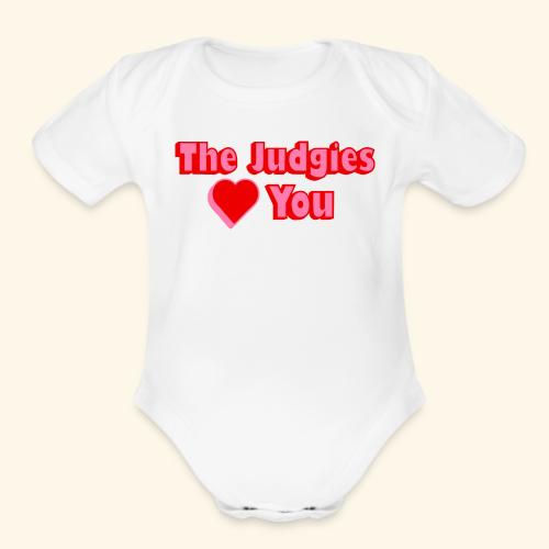 The Judgies Love You - Organic Short Sleeve Baby Bodysuit