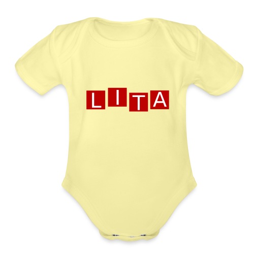 LITA Logo - Organic Short Sleeve Baby Bodysuit