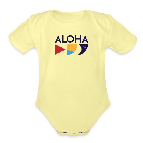 aloha - Organic Short Sleeve Baby Bodysuit