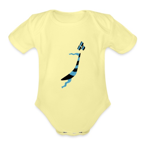 T-shirt_Letter_ZH - Organic Short Sleeve Baby Bodysuit