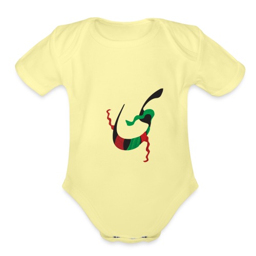 T-shirt_ letter_Y - Organic Short Sleeve Baby Bodysuit