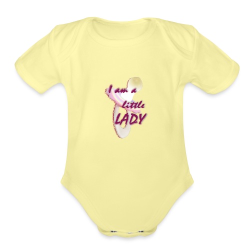 Little Lady - Organic Short Sleeve Baby Bodysuit