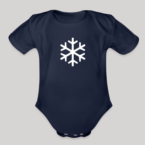 Snowflake - Organic Short Sleeve Baby Bodysuit