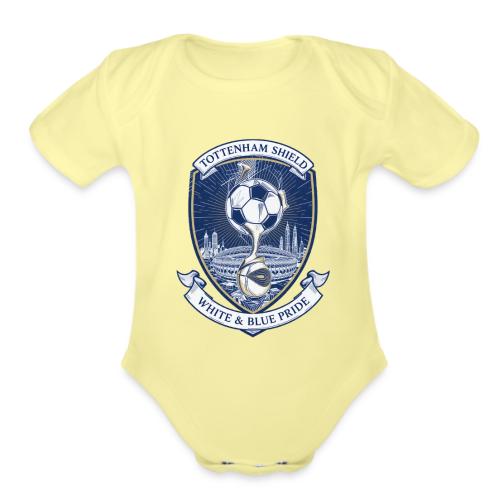 Iconic North London Soccer Emblem Art Print - Organic Short Sleeve Baby Bodysuit