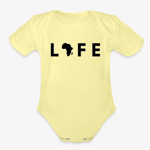 Africa Is Life - Organic Short Sleeve Baby Bodysuit