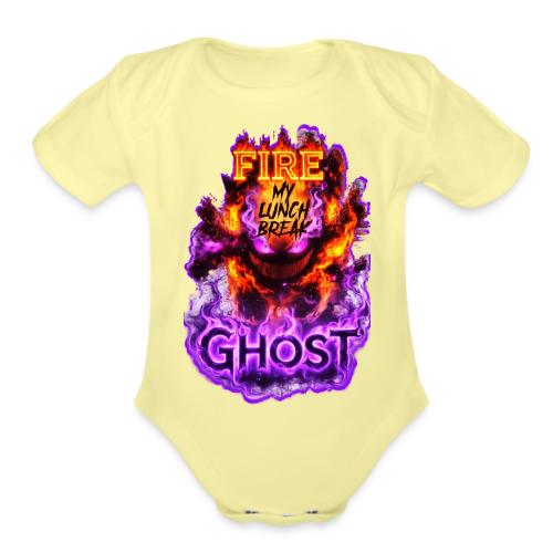 The Fire Ghost 26 - Organic Short Sleeve Baby Bodysuit