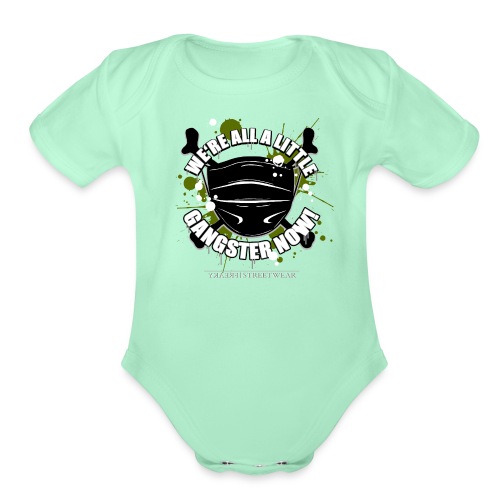 Covid Gangster - Organic Short Sleeve Baby Bodysuit