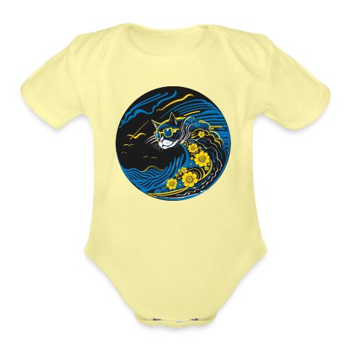 Wavecat Wave - Organic Short Sleeve Baby Bodysuit