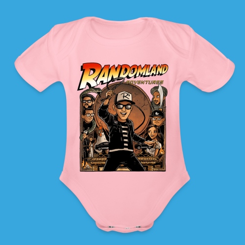 RANDOMLAND ADVENTURER - Organic Short Sleeve Baby Bodysuit