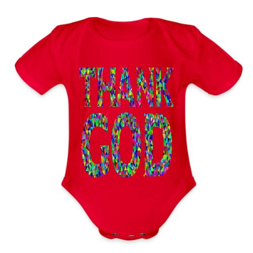 THANK GOD - Organic Short Sleeve Baby Bodysuit
