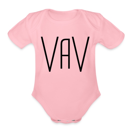 VaV.png - Organic Short Sleeve Baby Bodysuit