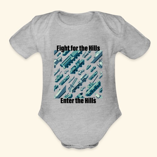 Fight or Enter - Organic Short Sleeve Baby Bodysuit