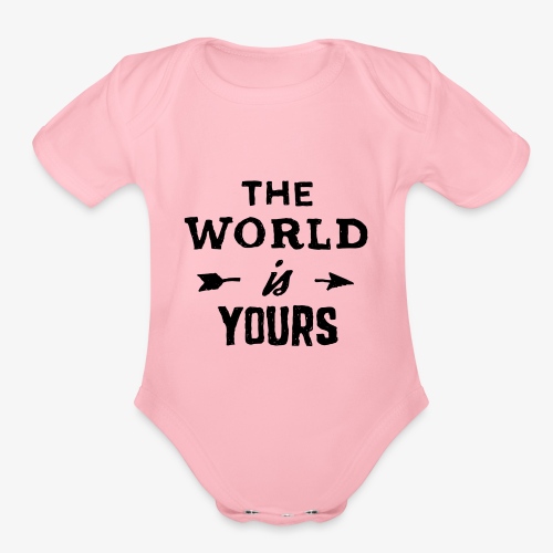 the world - Organic Short Sleeve Baby Bodysuit
