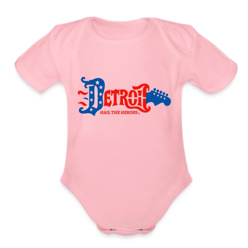 DETROIT GUITAR HTH RWB - Organic Short Sleeve Baby Bodysuit