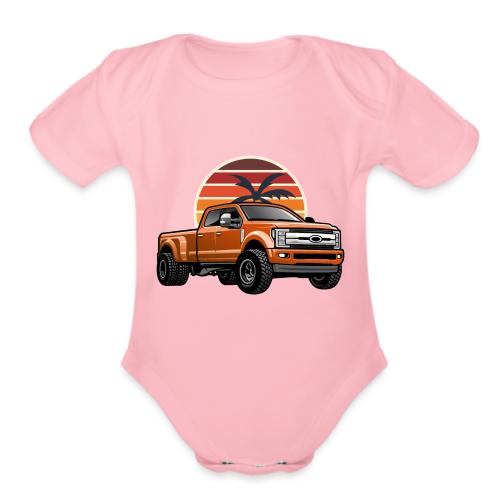 F250 DUALLY - Organic Short Sleeve Baby Bodysuit