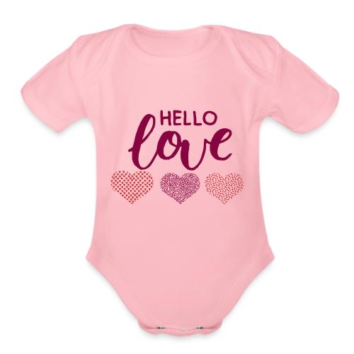 Valentine's Day - Organic Short Sleeve Baby Bodysuit