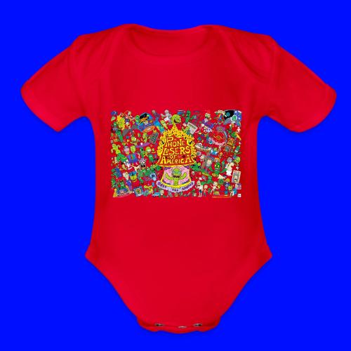 Nik Caesar Poster 10 17 2019 transparent backgro - Organic Short Sleeve Baby Bodysuit