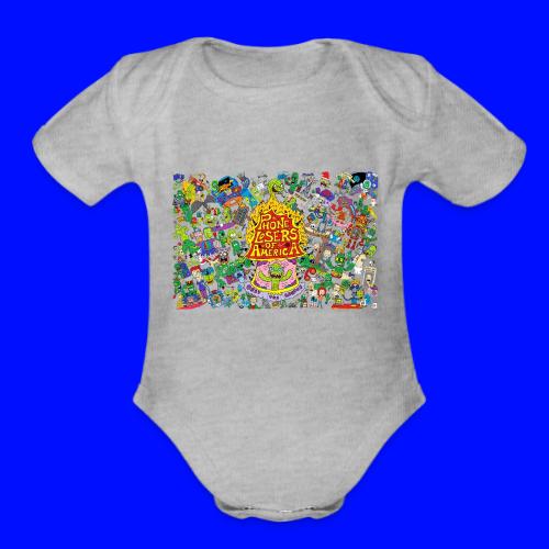 Nik Caesar Poster 10 17 2019 transparent backgro - Organic Short Sleeve Baby Bodysuit