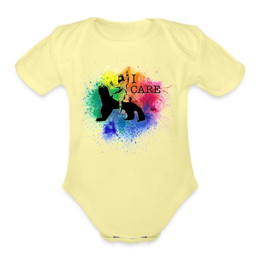 Jesus Cares & Promises - Organic Short Sleeve Baby Bodysuit