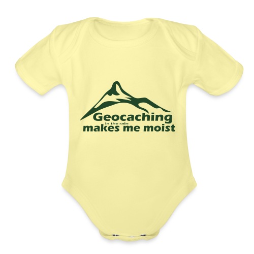Geocaching in the Rain - Organic Short Sleeve Baby Bodysuit