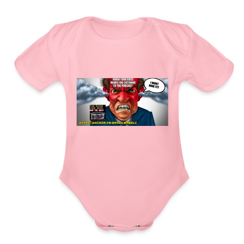 Your boss wont have it Stick it to him! - Organic Short Sleeve Baby Bodysuit