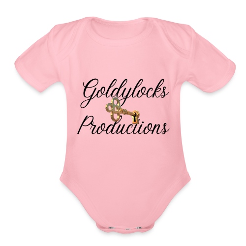 Goldylocks Productions Logo - Organic Short Sleeve Baby Bodysuit